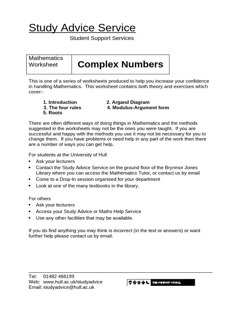 Complexnumbers | PDF | Complex Number | Numbers