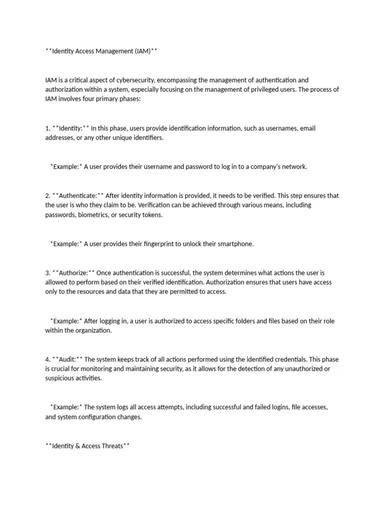 Clas 3 Identity Access Management | PDF | Password | Authentication