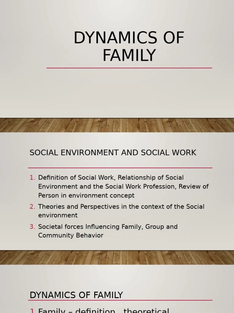 Dynamics Of Family | PDF | Family | Marriage