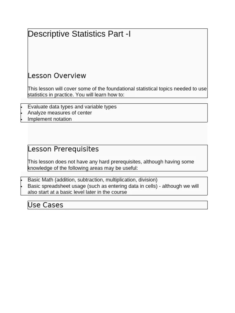 Data Analysis Fundamentals | PDF | Categorical Variable | Variance