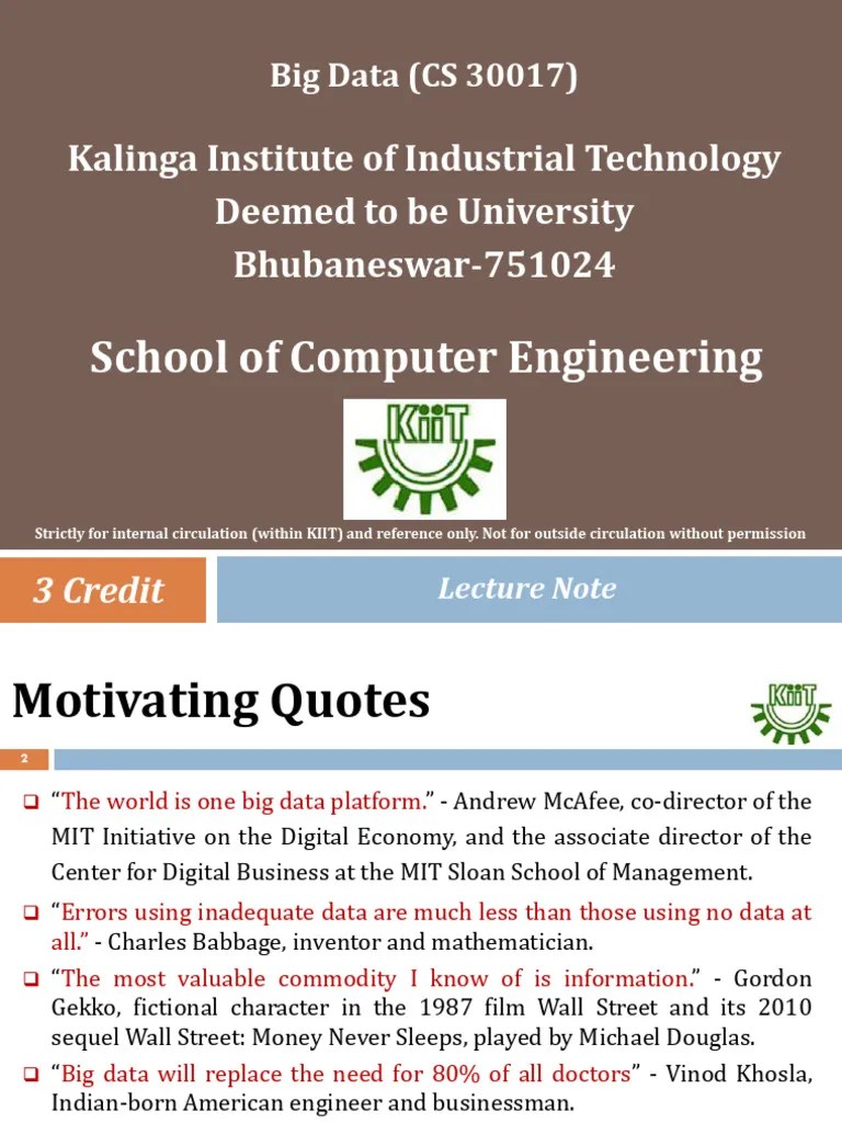 1. Unit 1 - BD - Introduction To Big Data | PDF | Big Data | Analytics