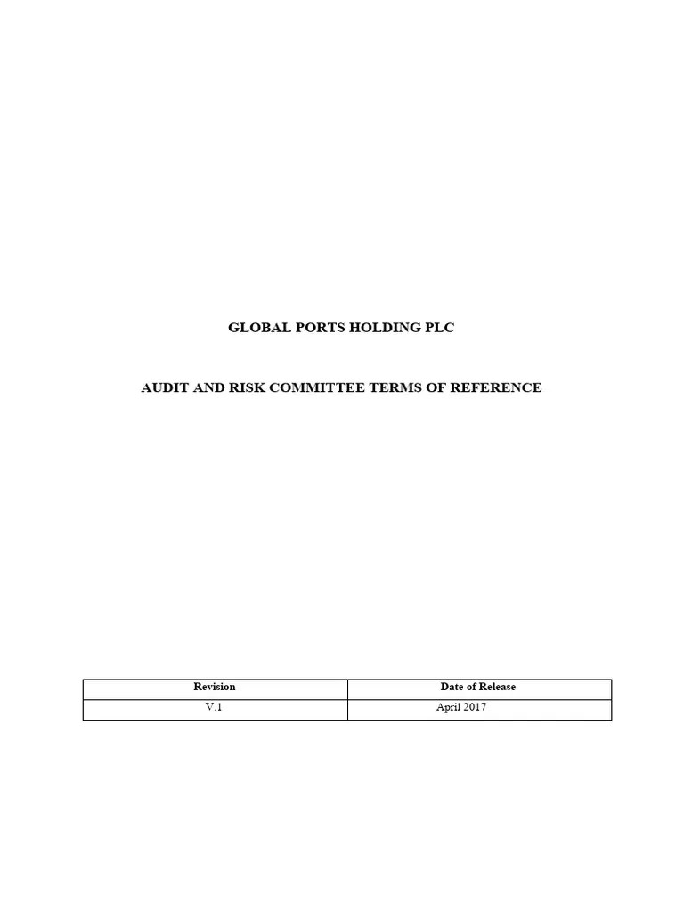 Audit-and-risk-committee-terms-of-reference | PDF | Internal Audit | Audit