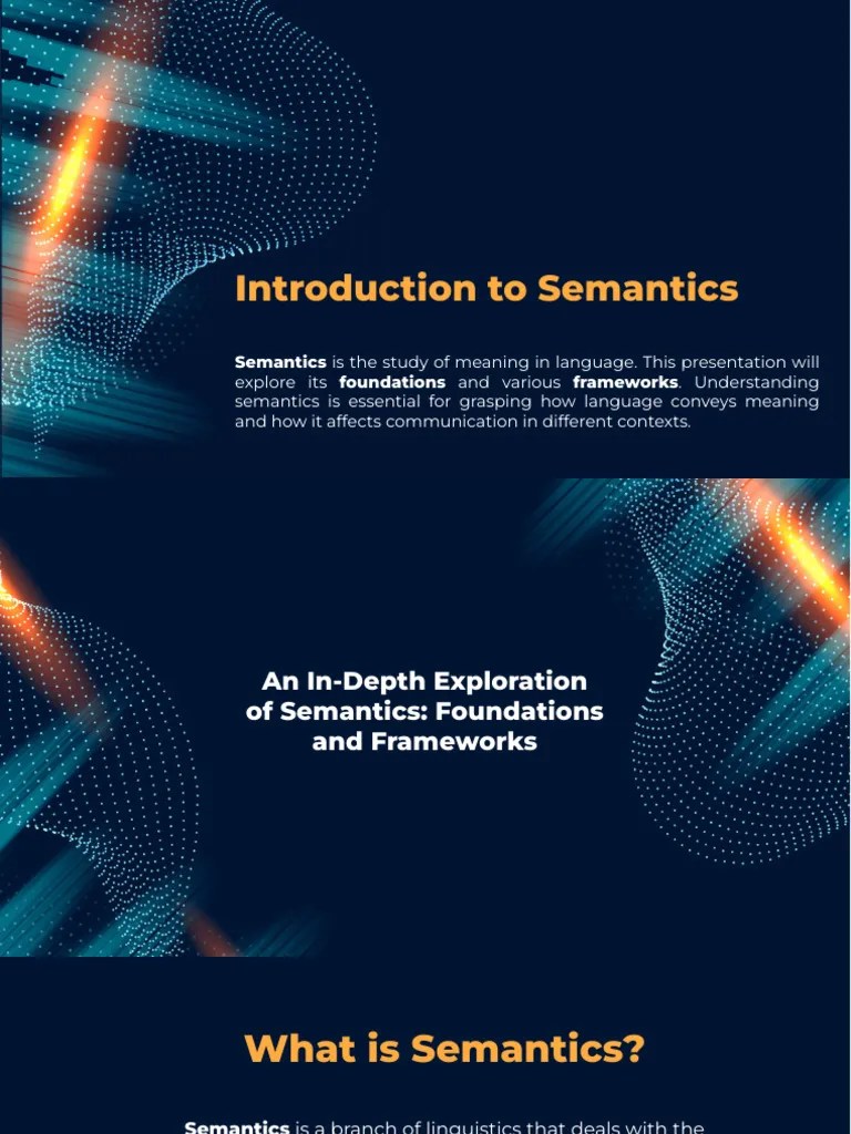 Introduction To Semantics | PDF | Semantics | Linguistics