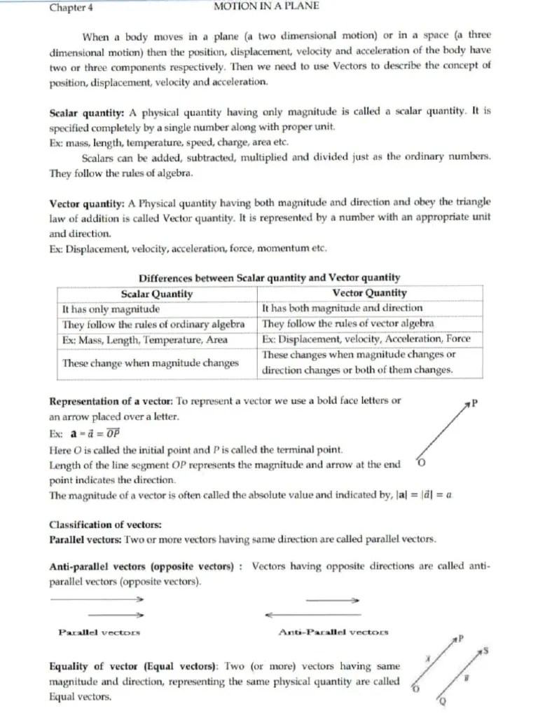 Motion In A Plane | PDF | Acceleration | Euclidean Vector