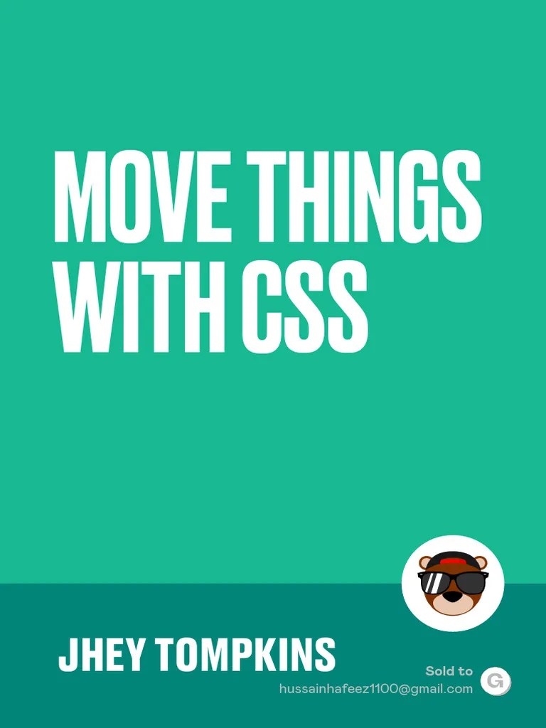 Move Things With CSS Jhey Tompkins 2020 | PDF | Computing | Software ...