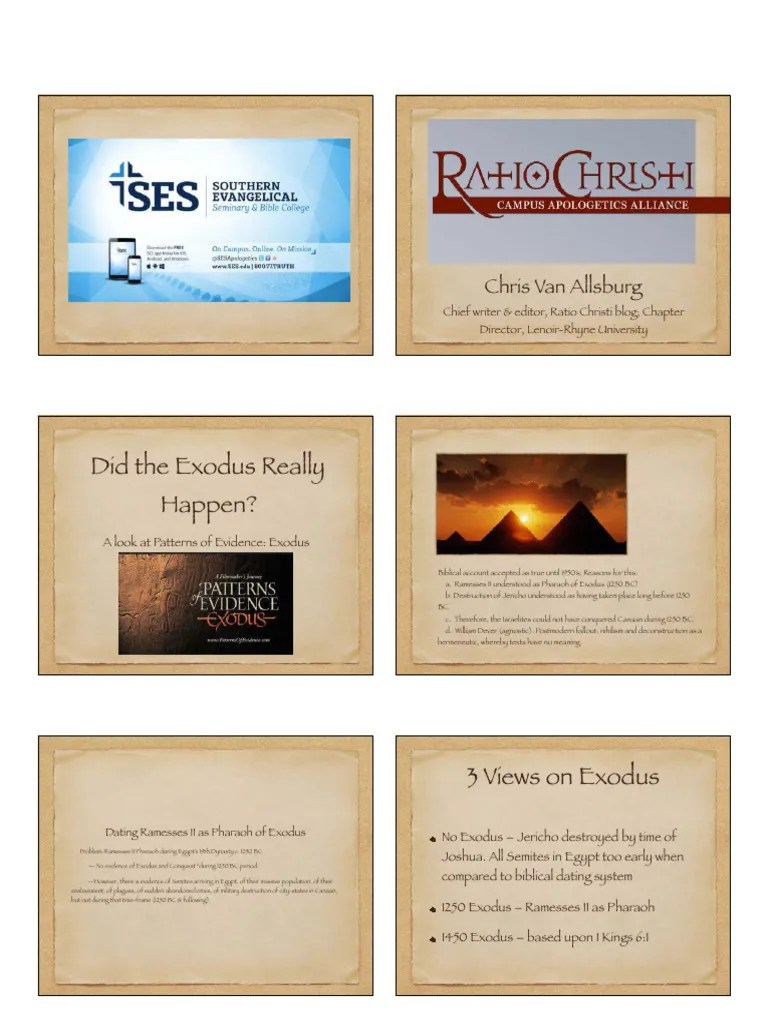 Exodus Myth Or History | PDF | The Exodus | Book Of Exodus