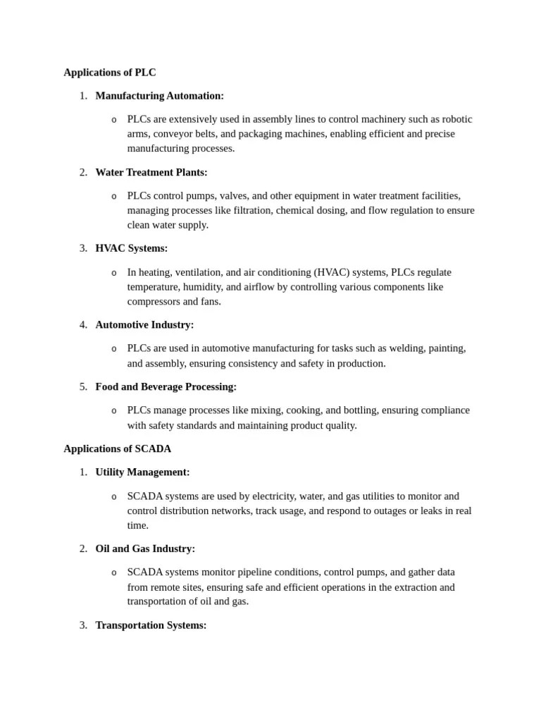 BOTH Applications Of PLC | PDF | Programmable Logic Controller | Scada