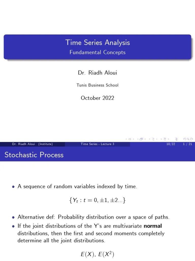 Lecture 3 WN | PDF | Autoregressive Model | Stationary Process
