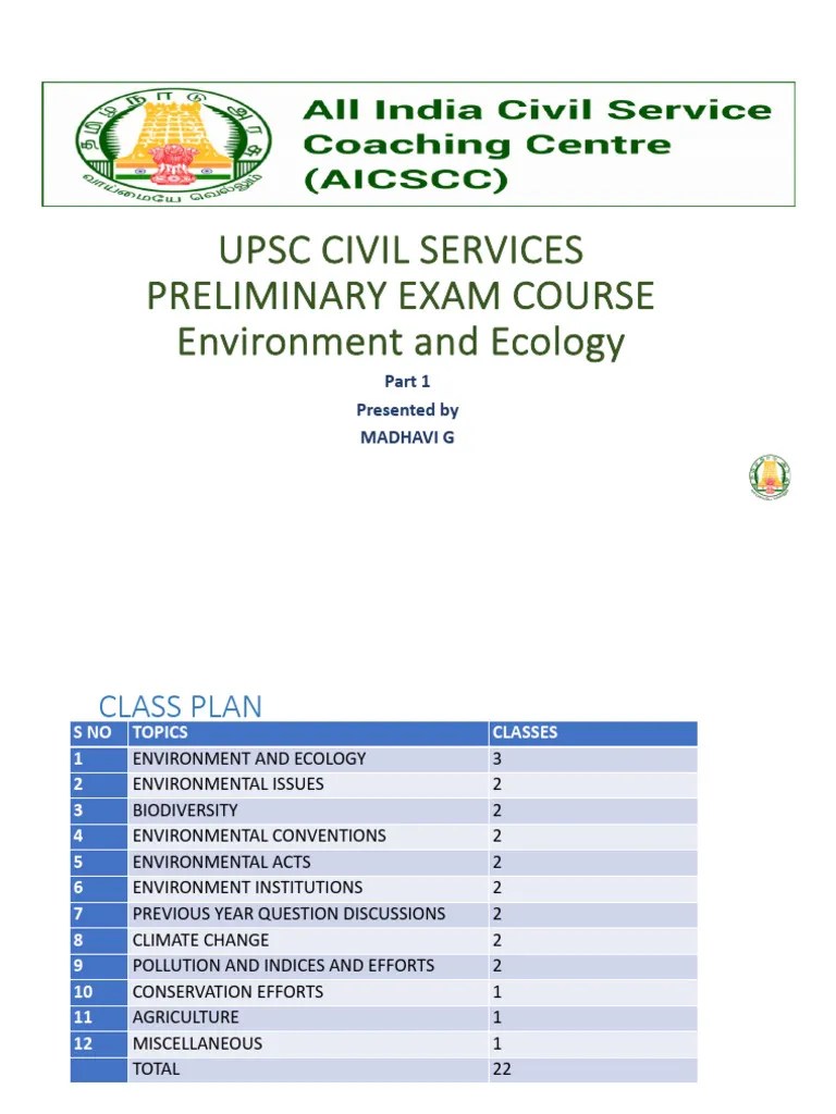 Environment And Ecology Upsc | PDF | Ecosystem | Ecology