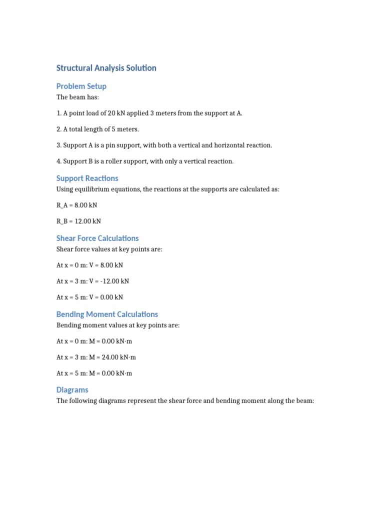 Structural Analysis Solution | PDF