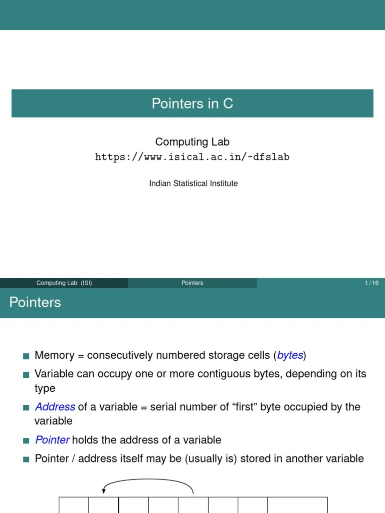 5. C-pointers | PDF | Pointer (Computer Programming) | Computer ...