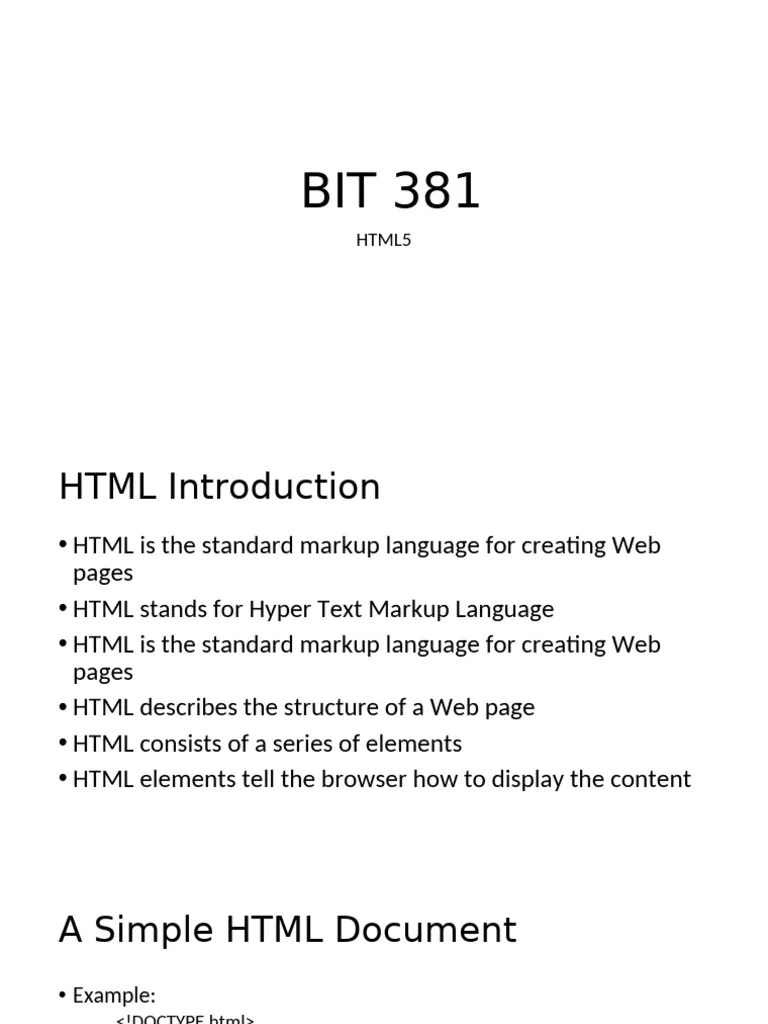 HTML-1 | PDF | Html Element | Html