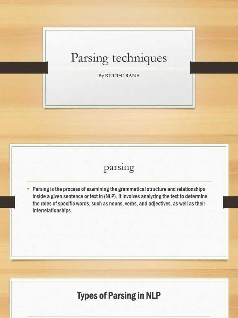 Parsing Techniques | PDF | Parsing | Phrase