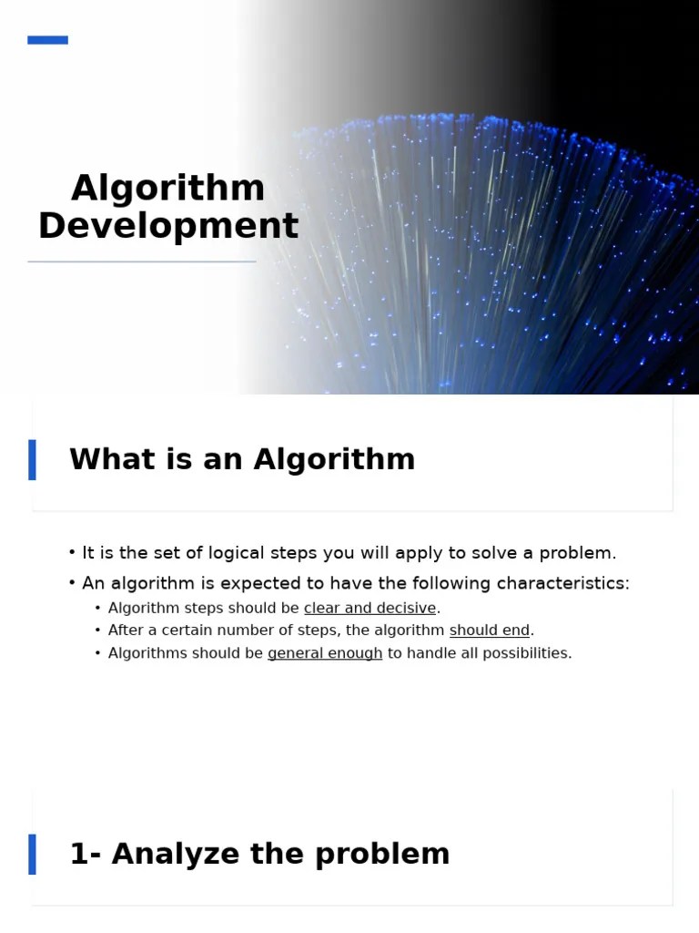 Algorithm Development | PDF | Algorithms | Speed