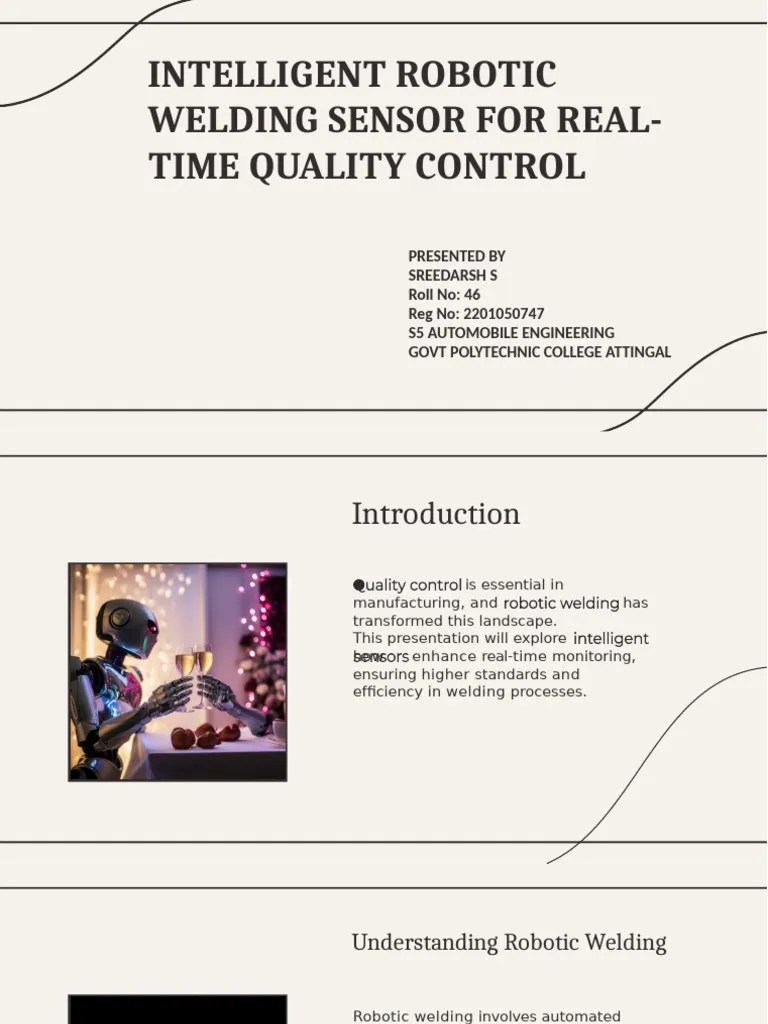 Sreedarsh Robotic Arc Welding Sensor New PDF | PDF | Welding | Construction