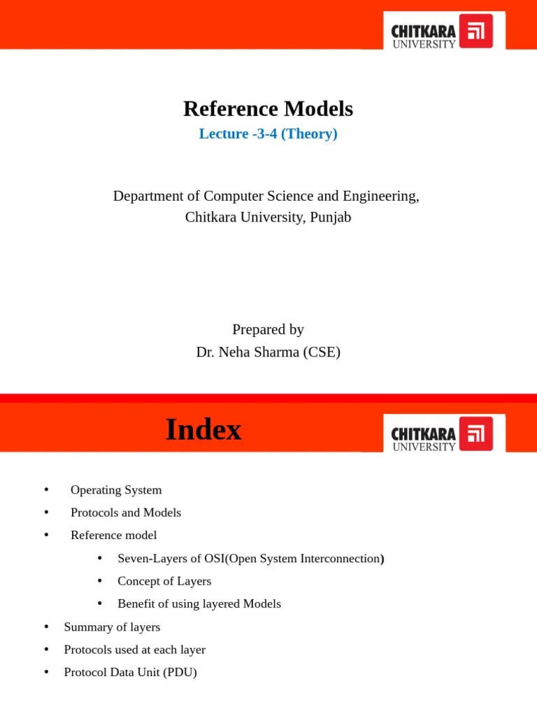 Lecture-3,4 (OSI Model) | PDF | Osi Model | Computer Network