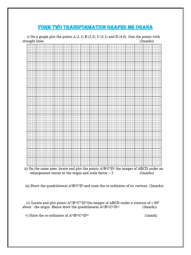 Transformations I | PDF | Cartesian Coordinate System | Geometry