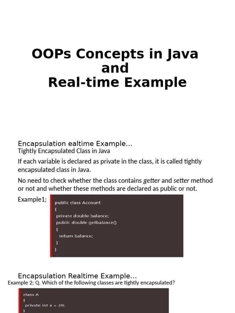 Lesson 11_OOPs Concepts In Java | PDF | Class (Computer Programming ...