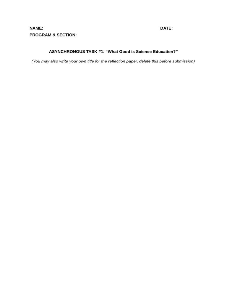 Async Task 1 Answer Sheet | PDF