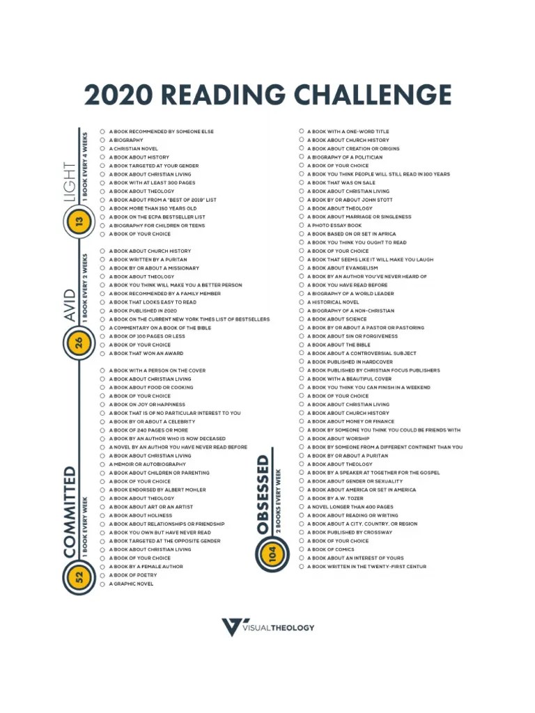 2020 Reading-Challenge | PDF