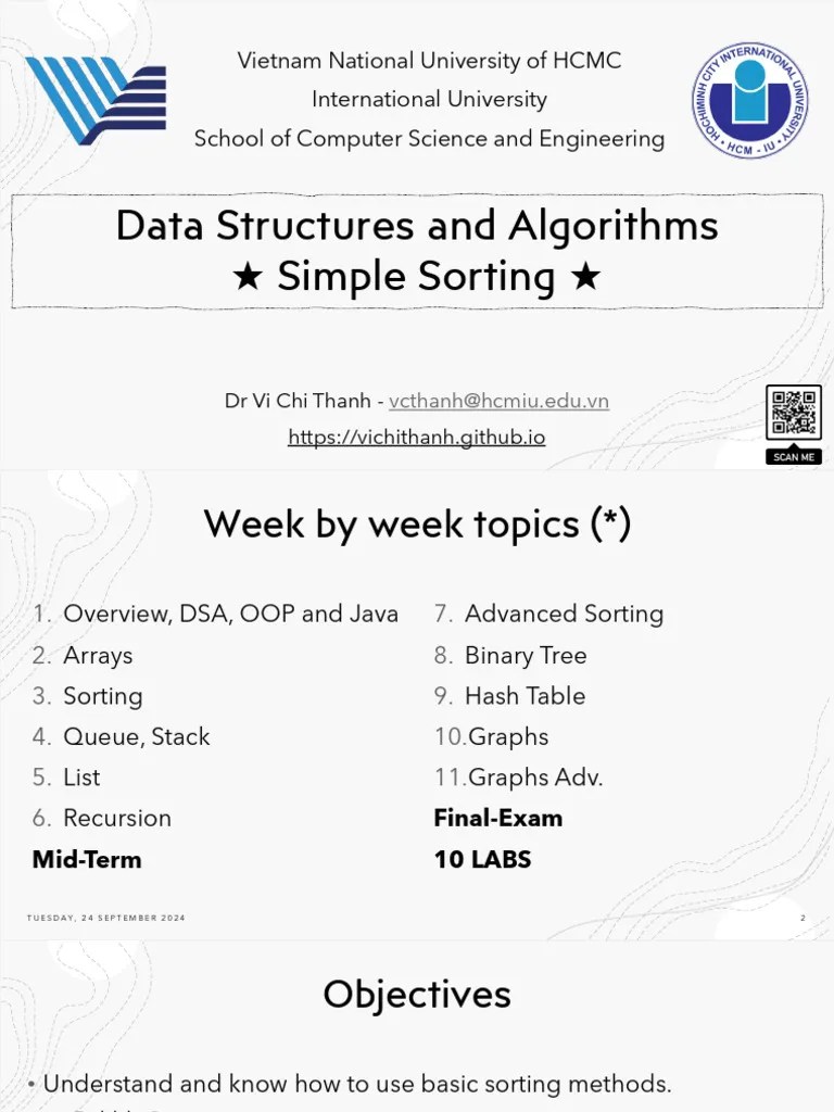 Lecture 03 - Simple Sorting Algorithms | PDF | Theoretical Computer ...