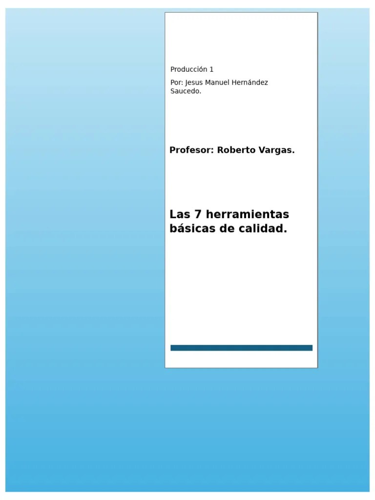 Las 7 Herramientas Básicas De Calidad Según Las Empresas De Japón | PDF ...