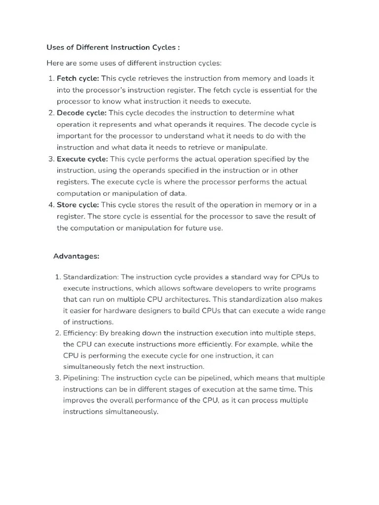 Instruction | PDF | Computer Data Storage | Input/Output