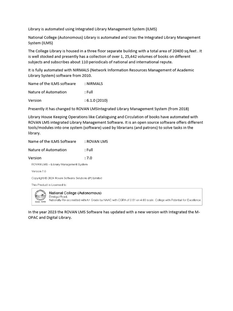 Library Automation | PDF