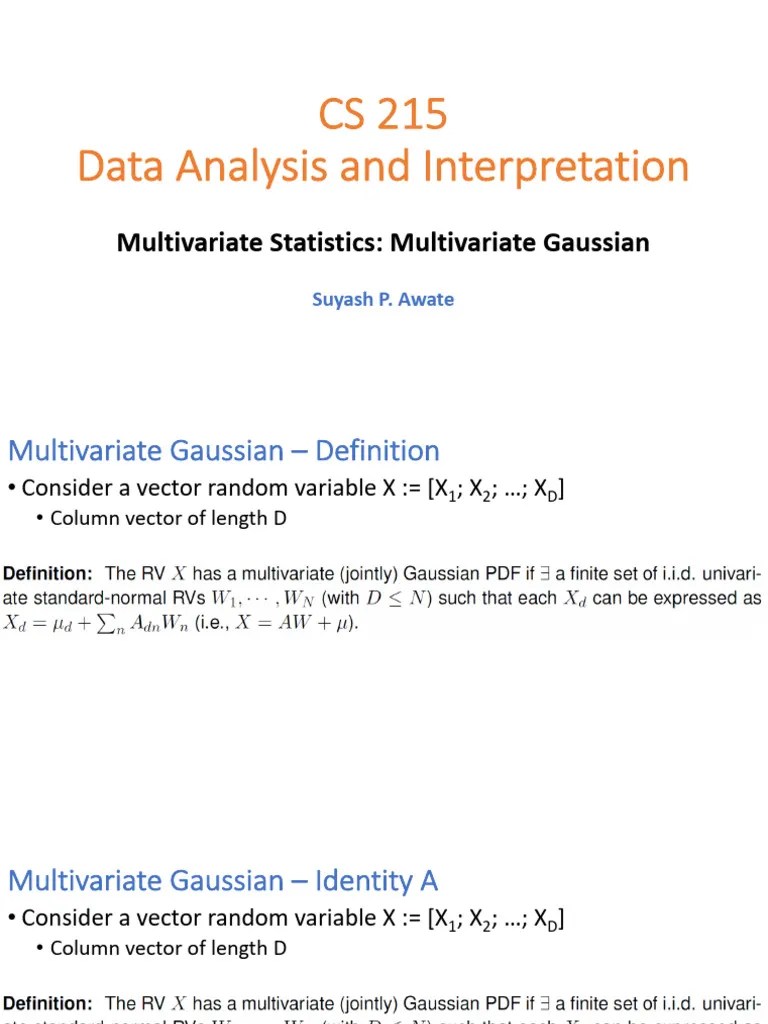 6_Multivariate_Gaussian | PDF | Eigenvalues And Eigenvectors | Matrix ...