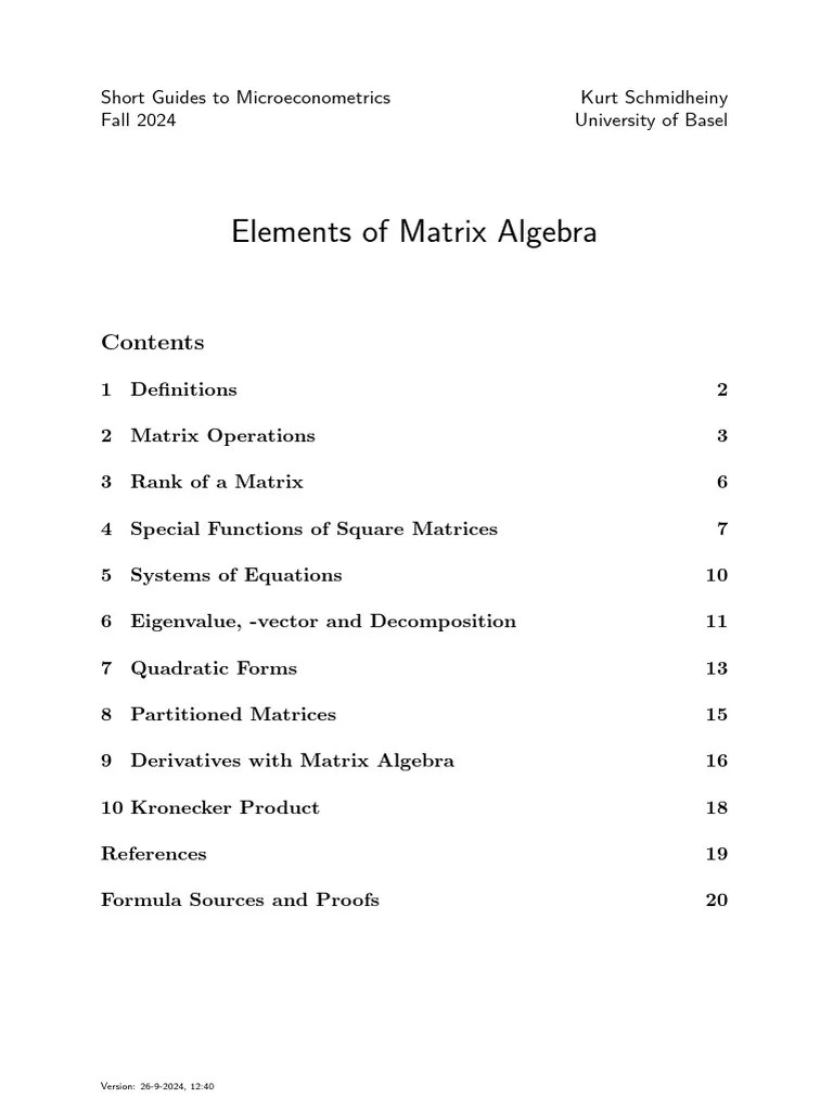 Elementary Matrices | PDF | Eigenvalues And Eigenvectors | Matrix (Mathematics)