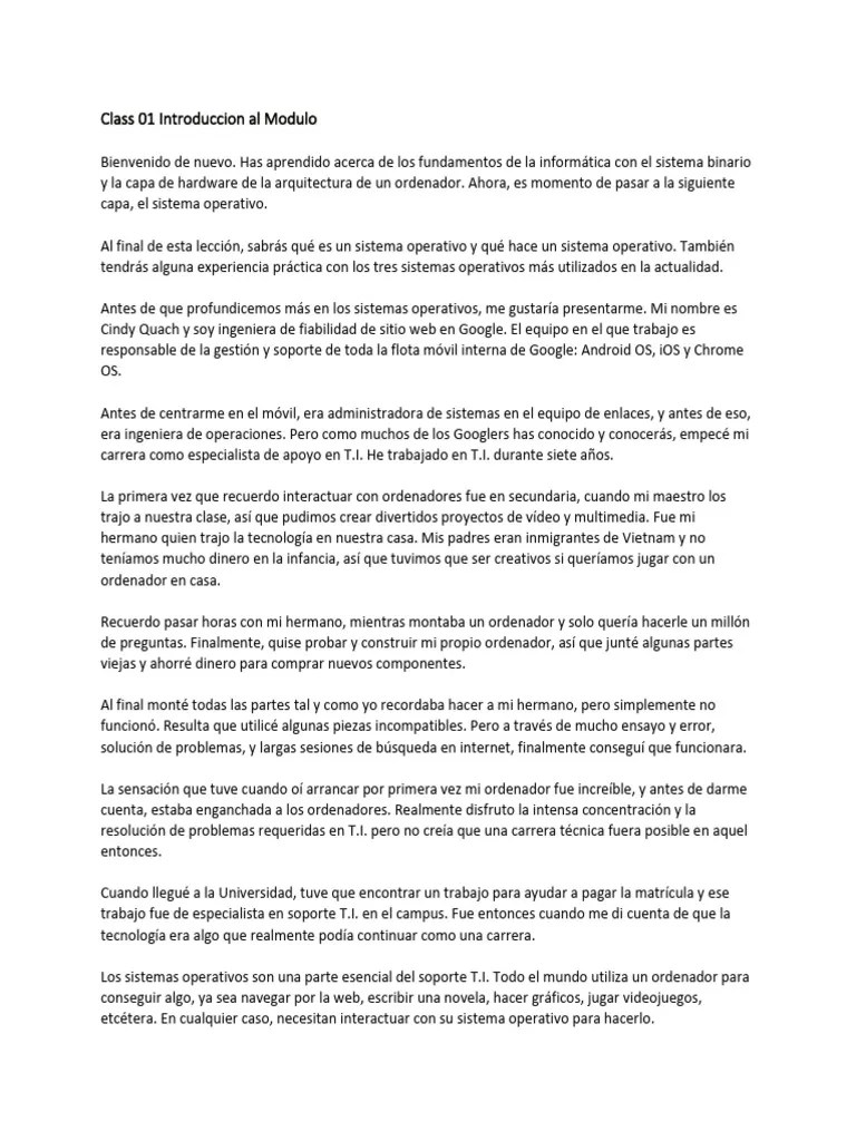Class 01 Introduccion Al Modulo Pdf Informática