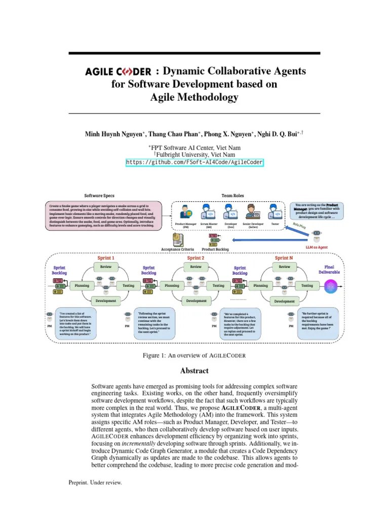 AgileCoder - Dynamic Collaborative Agents For Software Development ...