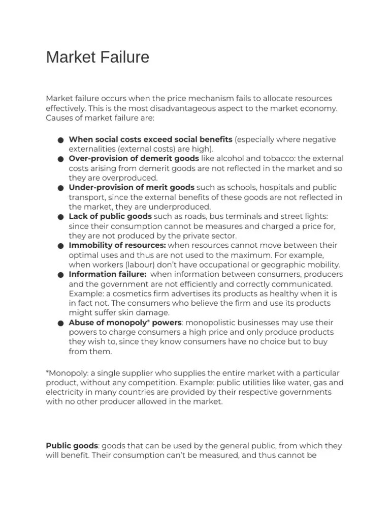Market Failure Pdf Externality Monopoly - Colorful Illustrations - Stunning 4K Collection