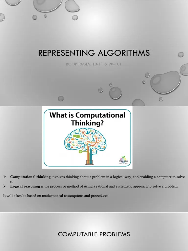 Representing Algorithms | PDF | Algorithms | Computer Programming