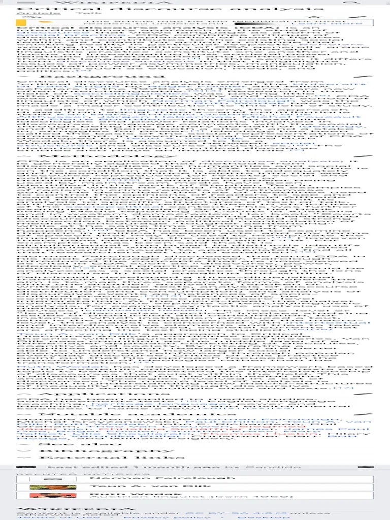 Critical Discourse Analysis | PDF | Liberal Arts Education | Human Communication