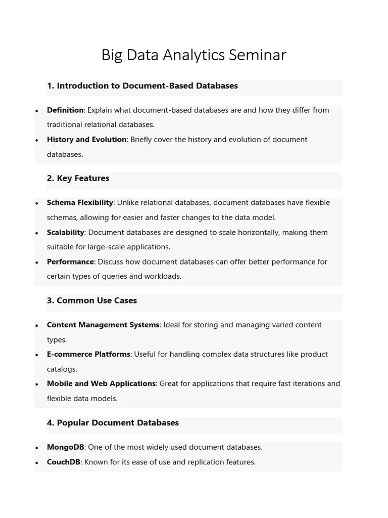 Big Data Analytics Seminar | PDF