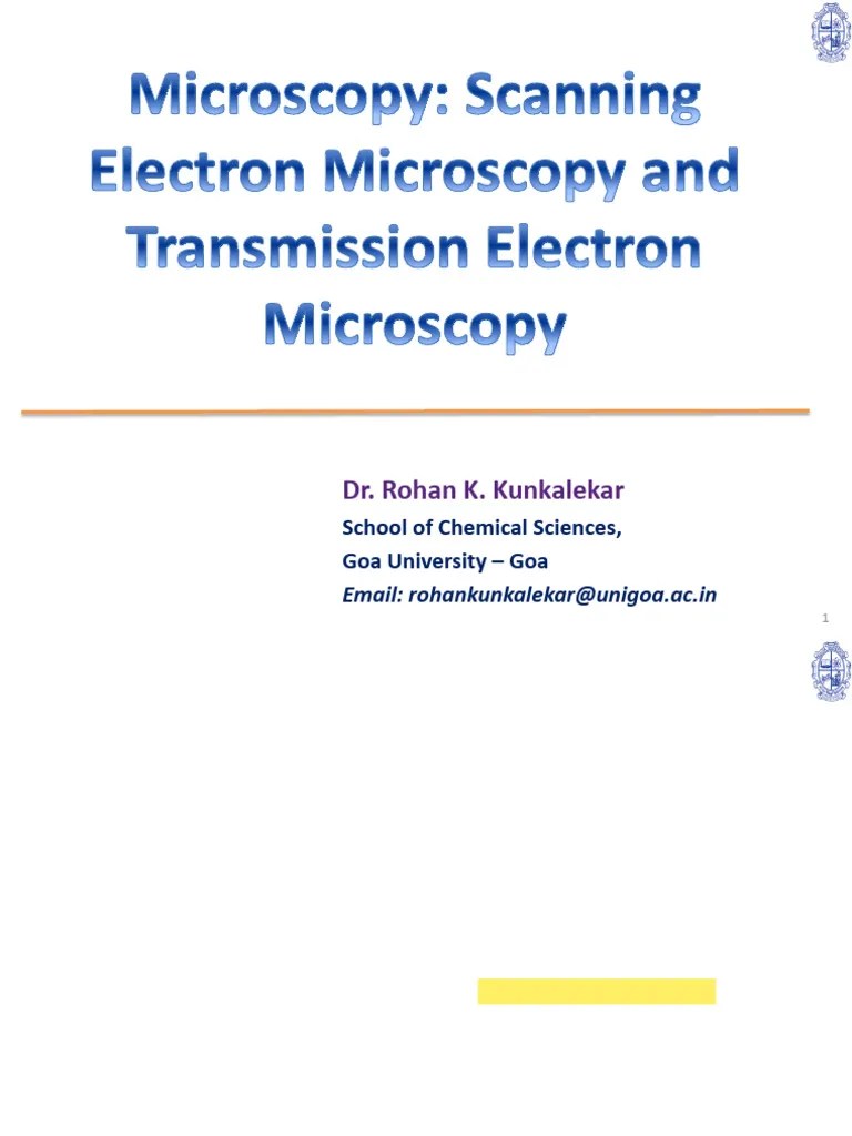 SEM & TEM | PDF | Scanning Electron Microscope | Scientific Techniques