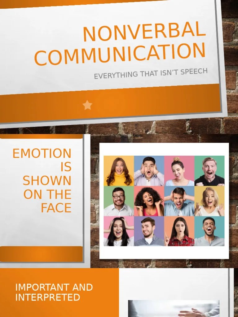 Nonverbal Communication Lecture Slides | PDF | Social Science