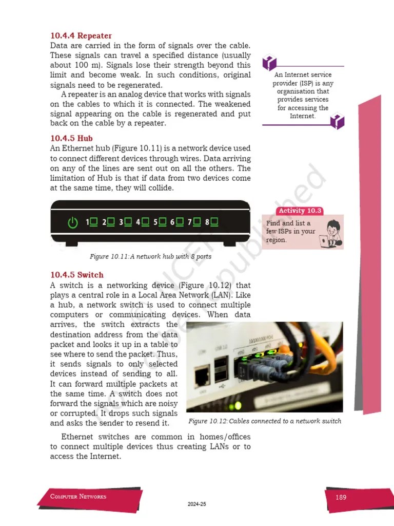 Computer Network Lecture Notes Chapter 4 | PDF | Network Topology | Computer Network