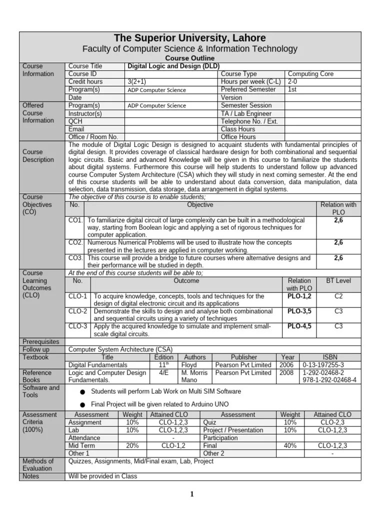 Digital Logic Design | PDF | Logic Gate | Digital Signal