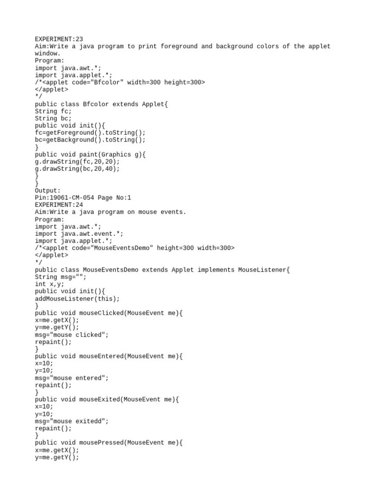 Java Program Edited 2 Pdf Java Programming Language Computer