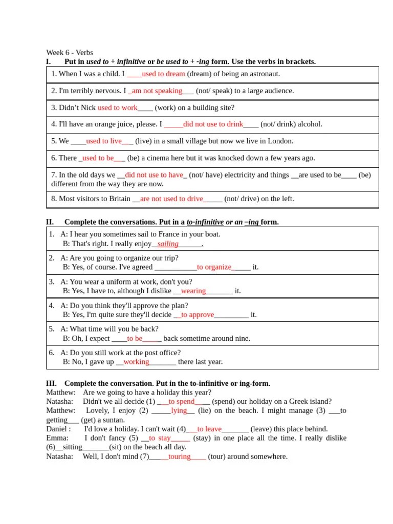 Week 6 - Verbs-1 | PDF | Language Arts & Discipline