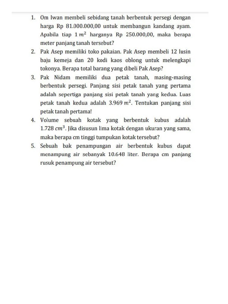 Pembinaan Math City Map 2 | PDF