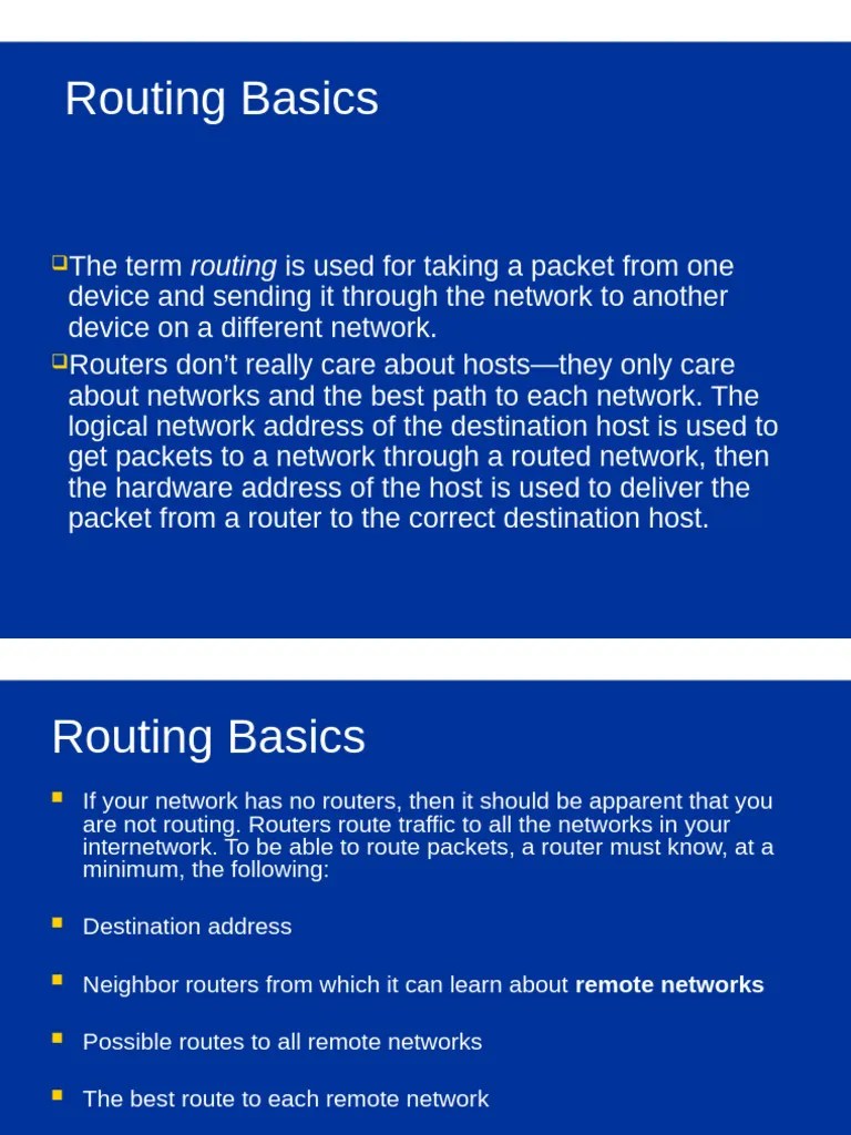 IP Routing Lecture | PDF | Routing | Router (Computing)