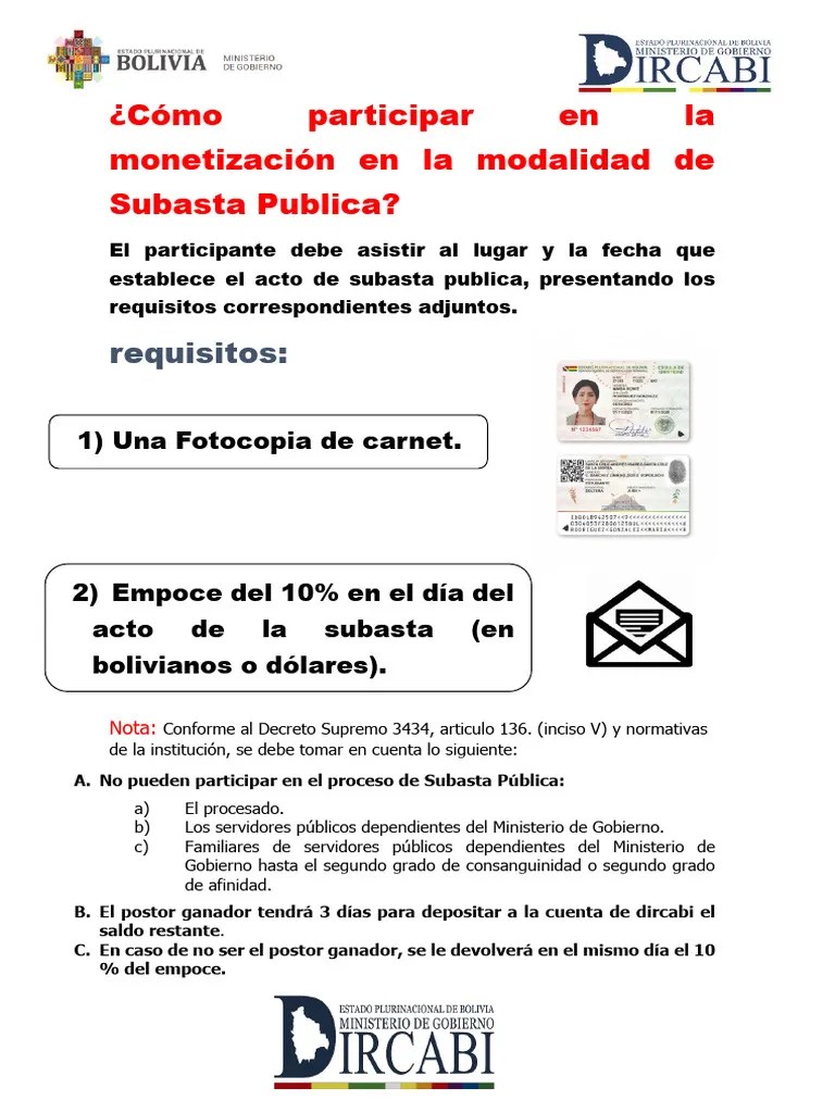 Requisitos_subasta_publica | PDF