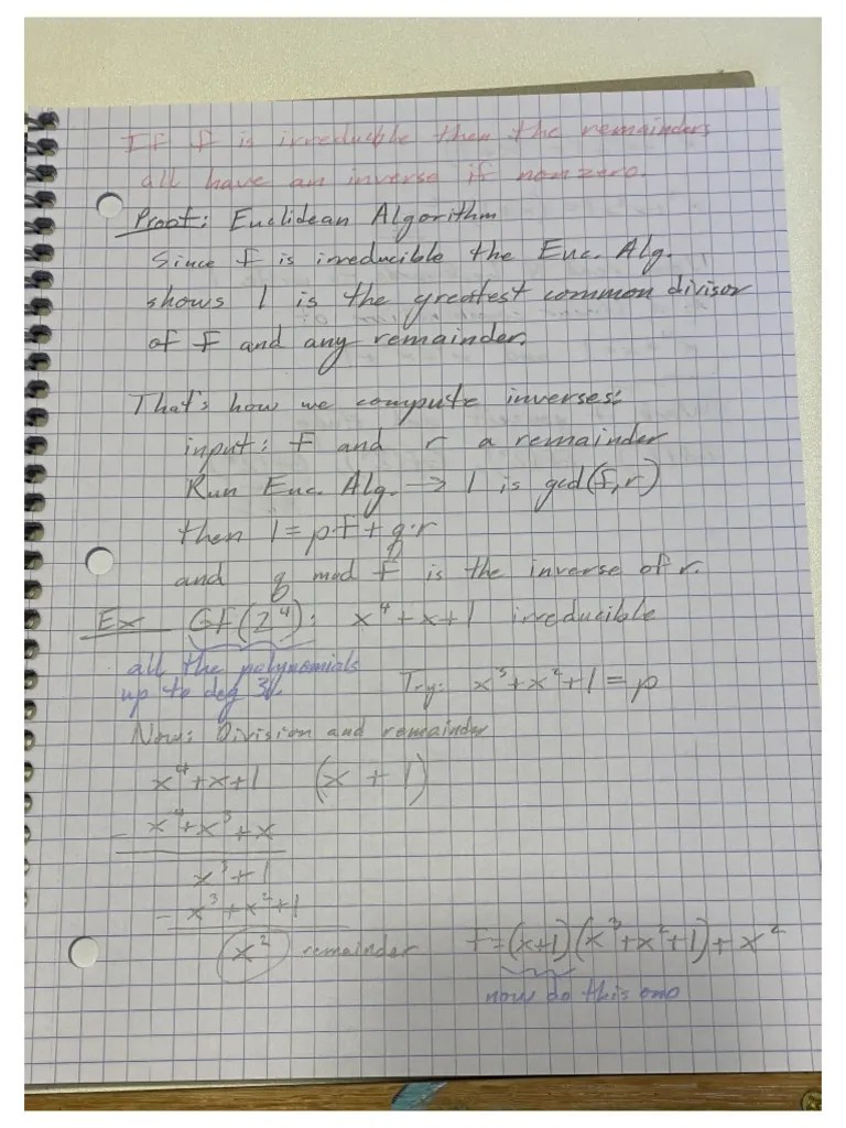 MATH 445 Euclidean Algorithm Proof | PDF