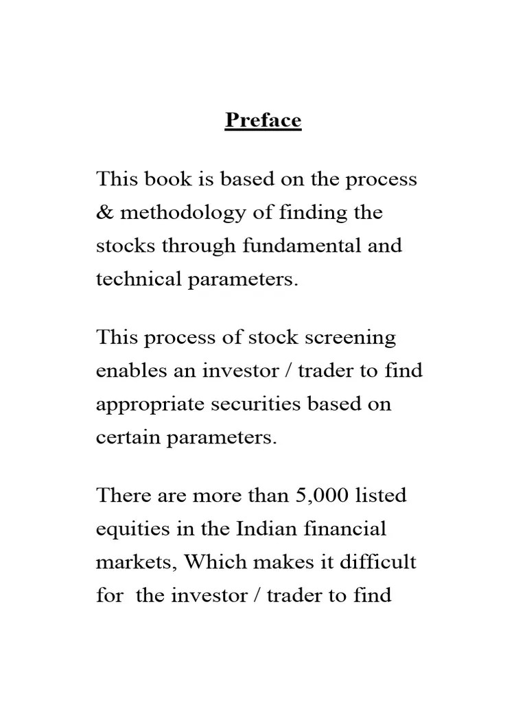 Stock Screening Guide For Investors Pdf Investing Stocks