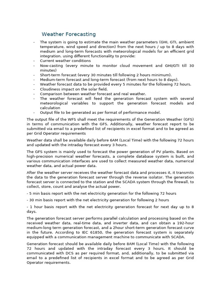 Weather Forecasting | PDF | Numerical Weather Prediction | Weather ...