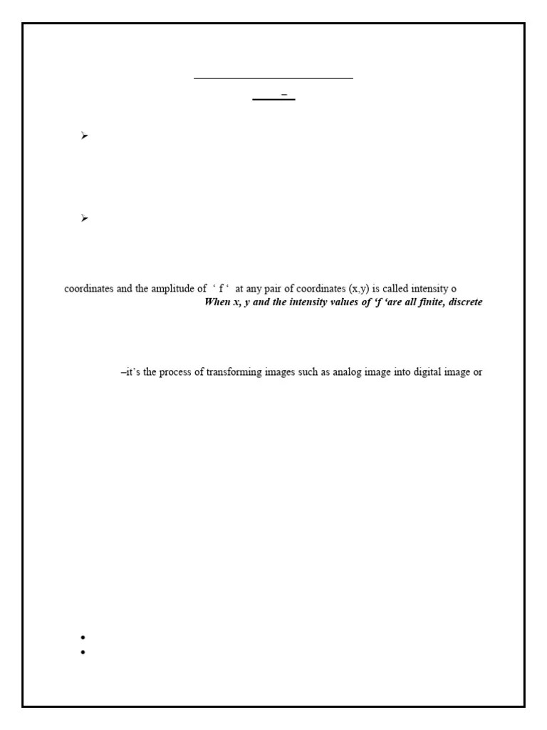 Image Processing Unit 1 | PDF | Image Scanner | Data Compression