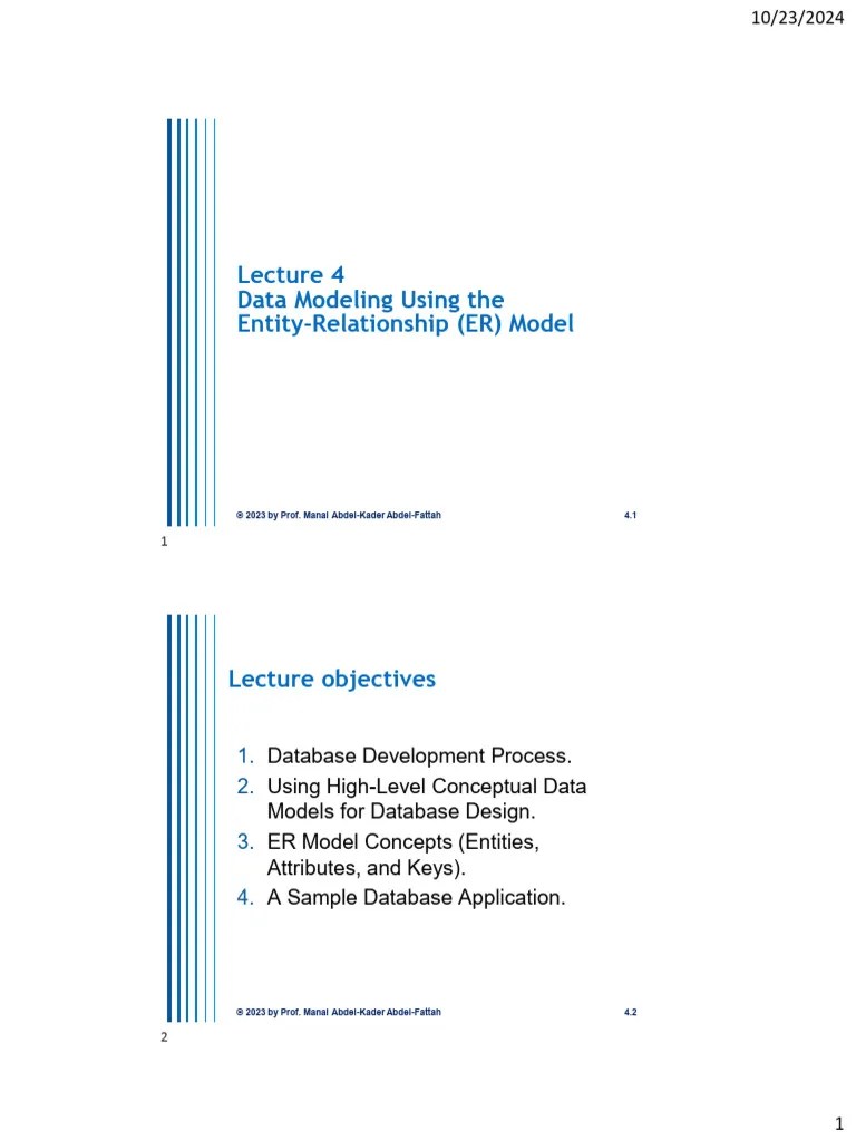 DB_Lecture-4 | PDF | Conceptual Model | Databases